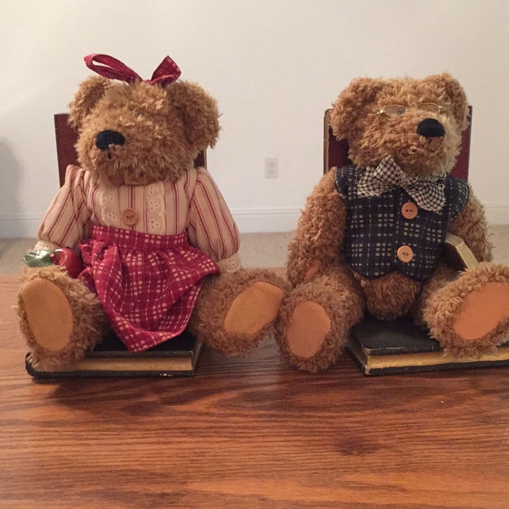 Teddy Bear Bookends